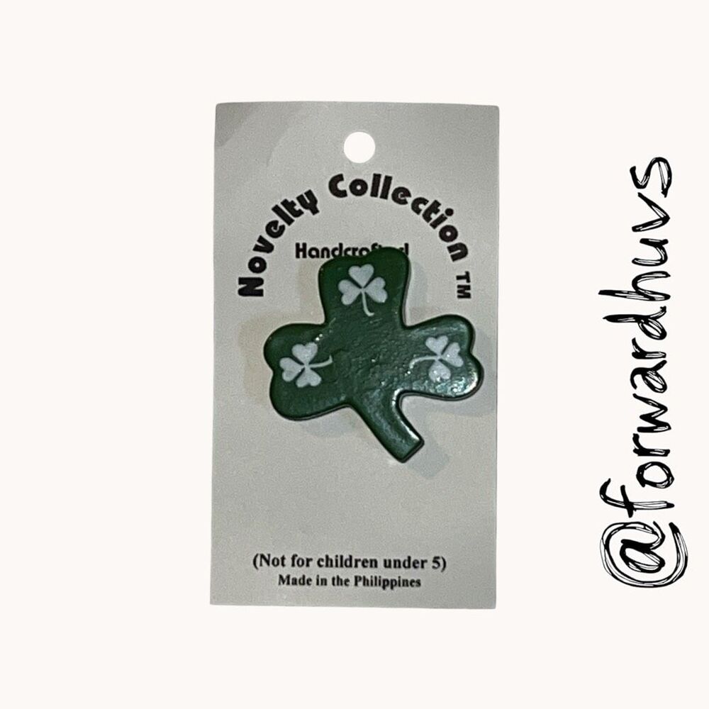 Novelty Collection Shamrock Lapel Pin Handcrafted NOS